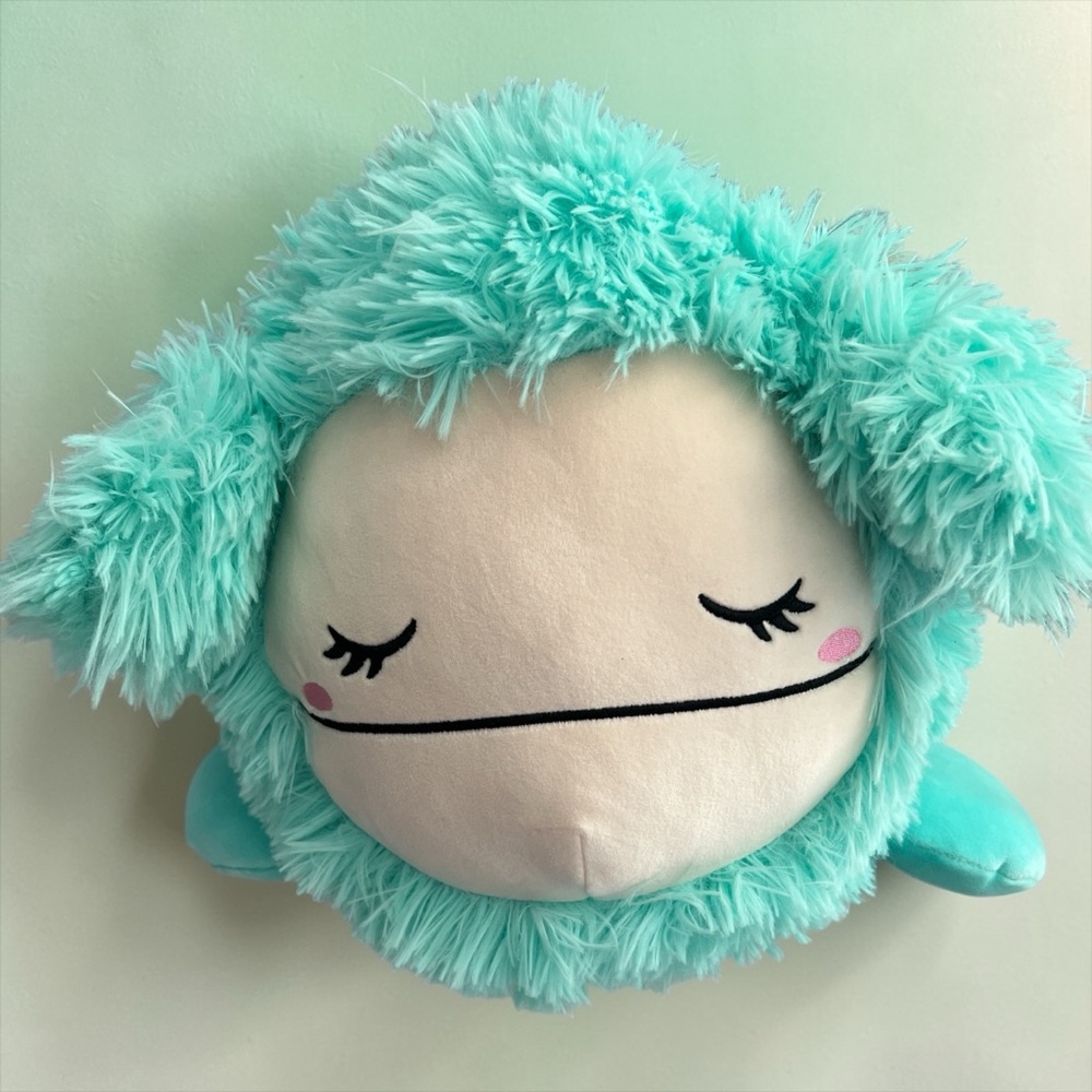 Squishmallows Joelle Bigfoot 18” Sleepamallows Plush Teal NWT